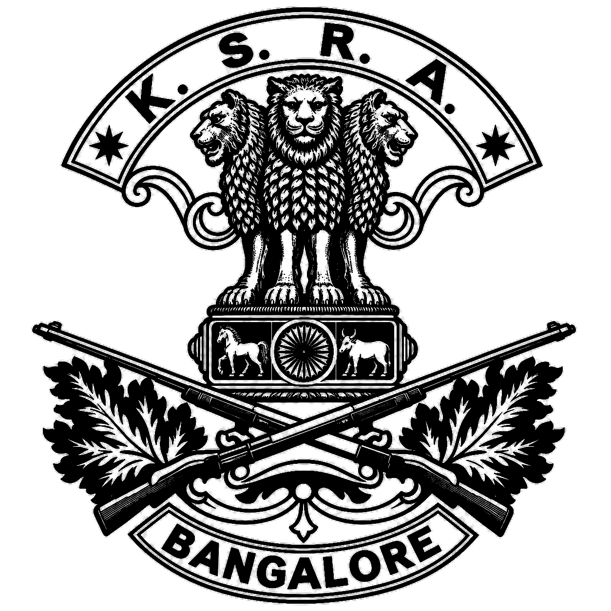 Karnataka State Rifle Association crest